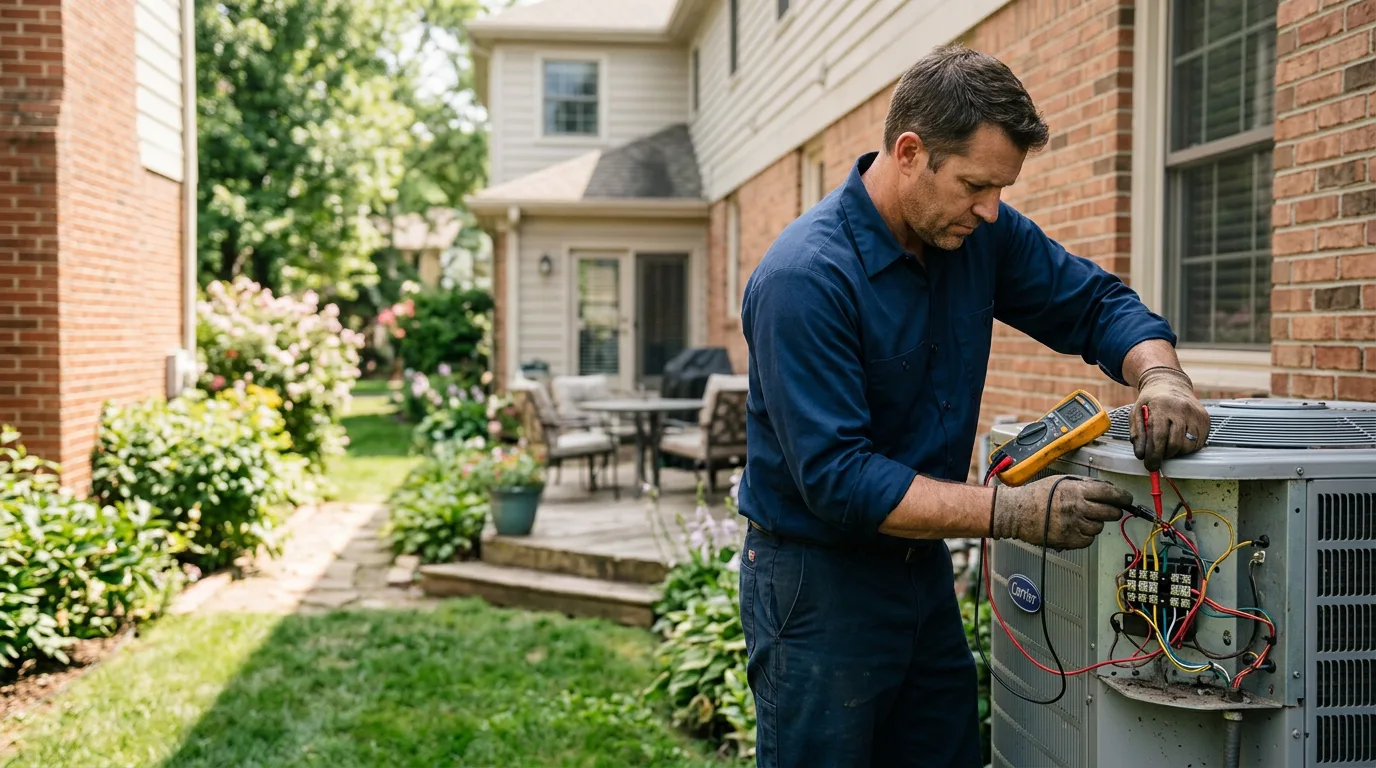 HVAC technician working near Peru, NE